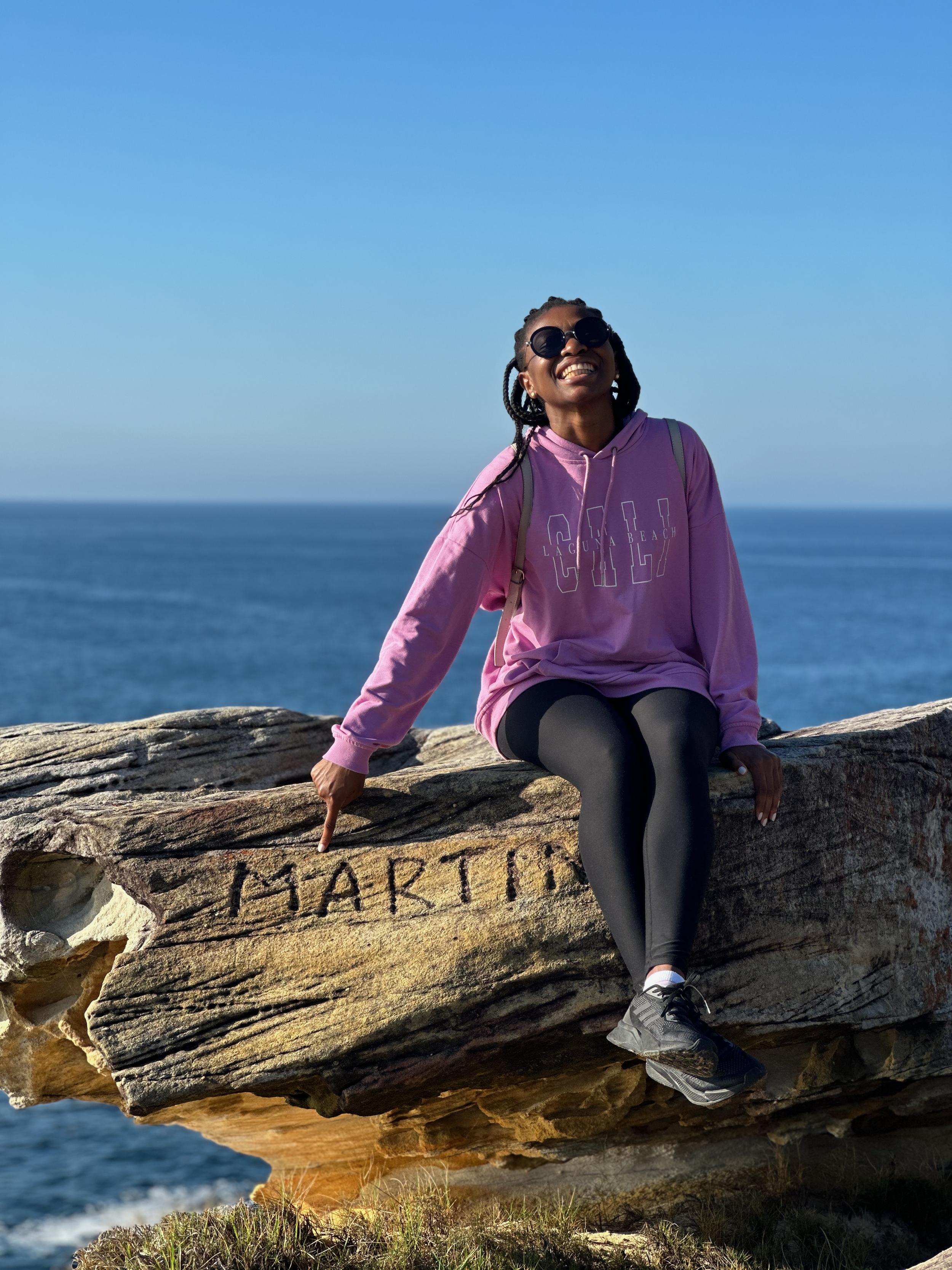 Chiemezie Nwosu sitting by the sea
