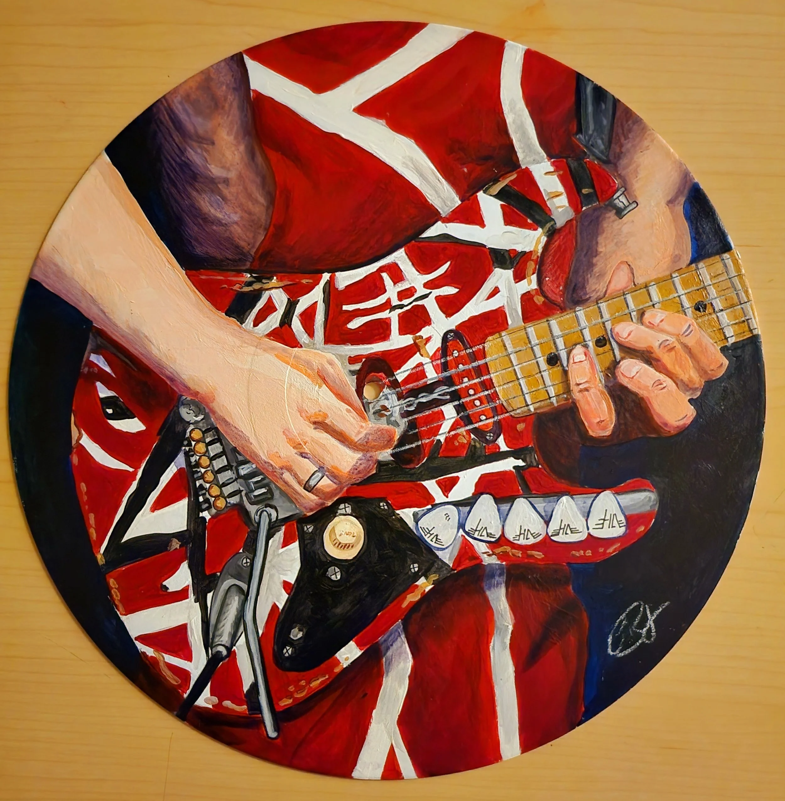 Van Halen Record Painting