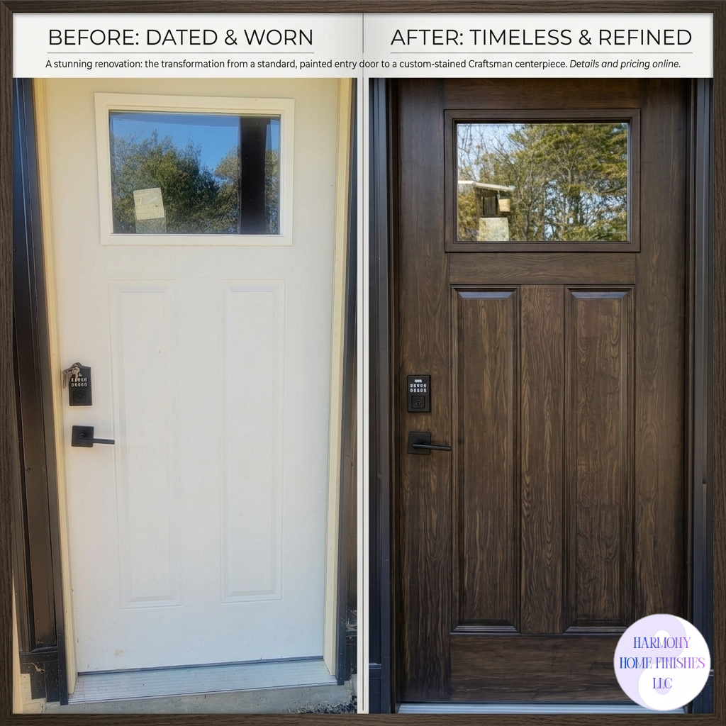 steel door that mimics real woodgrain