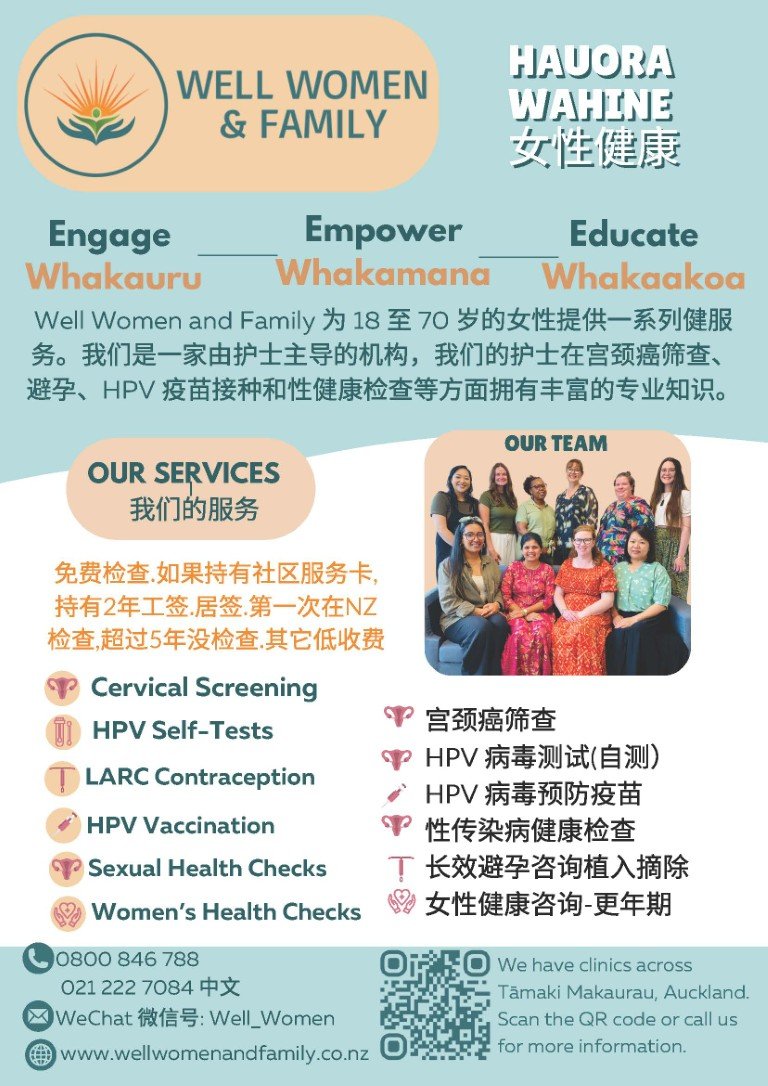 Well Women and Family Information Stand