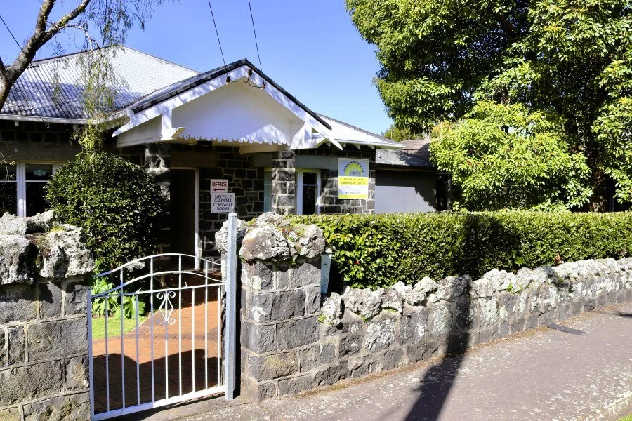 Epsom Community Centre Front of Stone Building