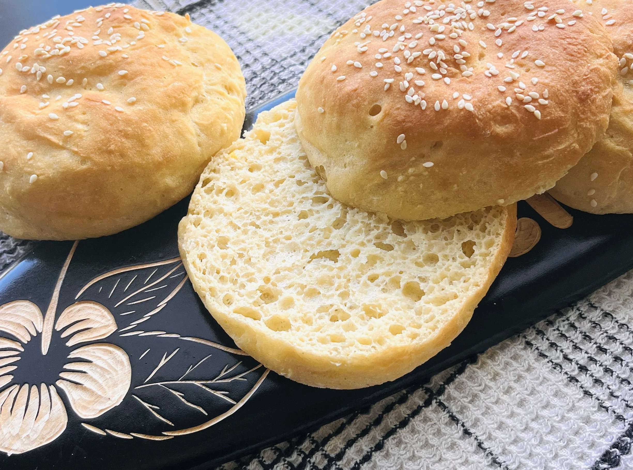 Gluten free hamburger buns.