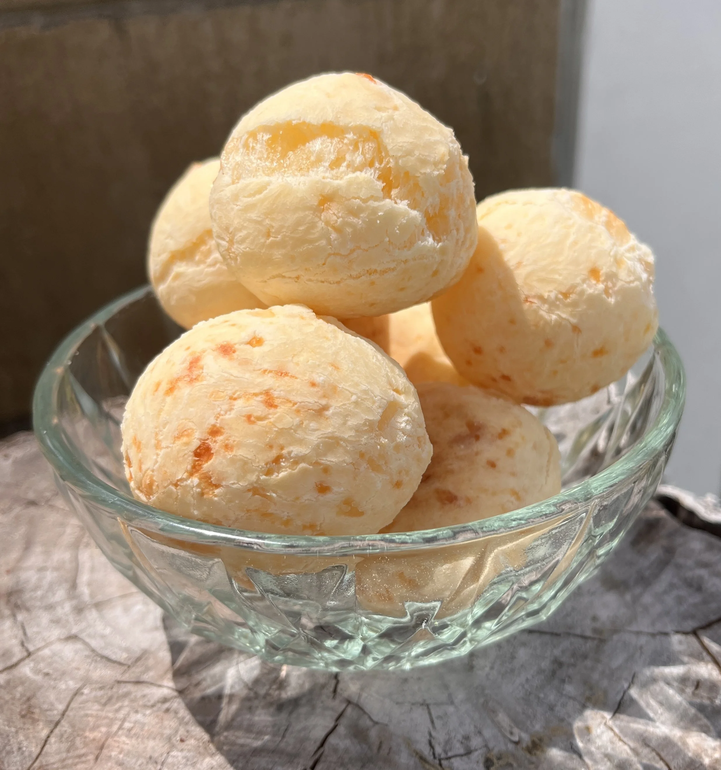 Gluten free pao de queijo - Brazilian cheese bread.