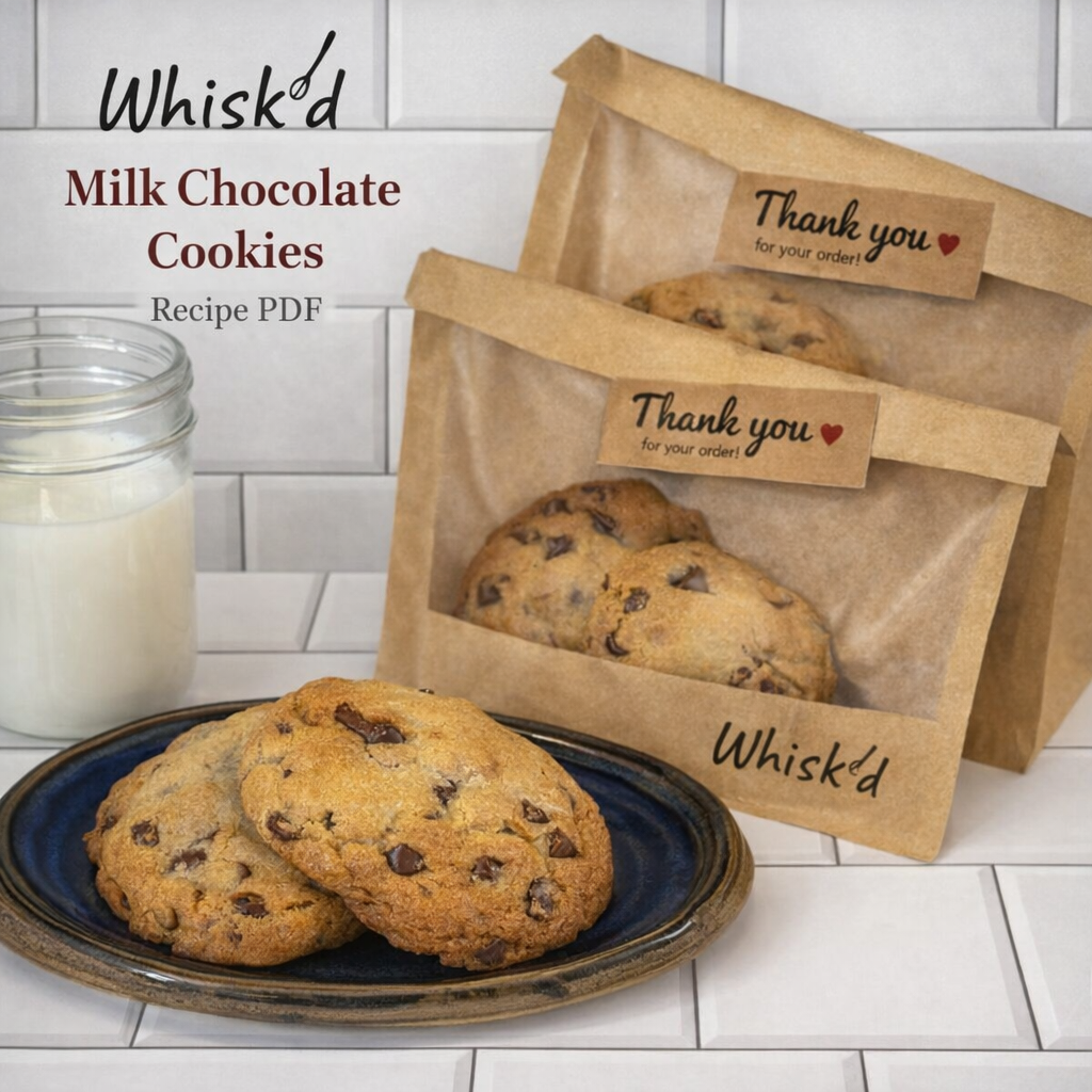 PDF Recipe - Whisk'd Milk Chocolate Chip Cookies