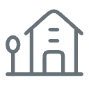 Icon of a house with a tree next to it