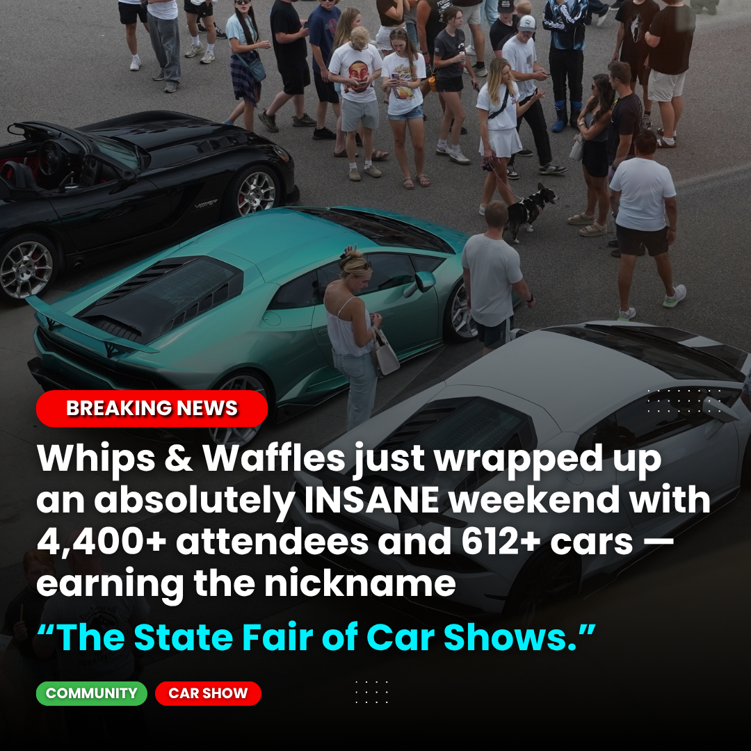 Whips &amp; Waffles just Hosted the First-Ever Indoor Outdoor Multi-Level Car Show