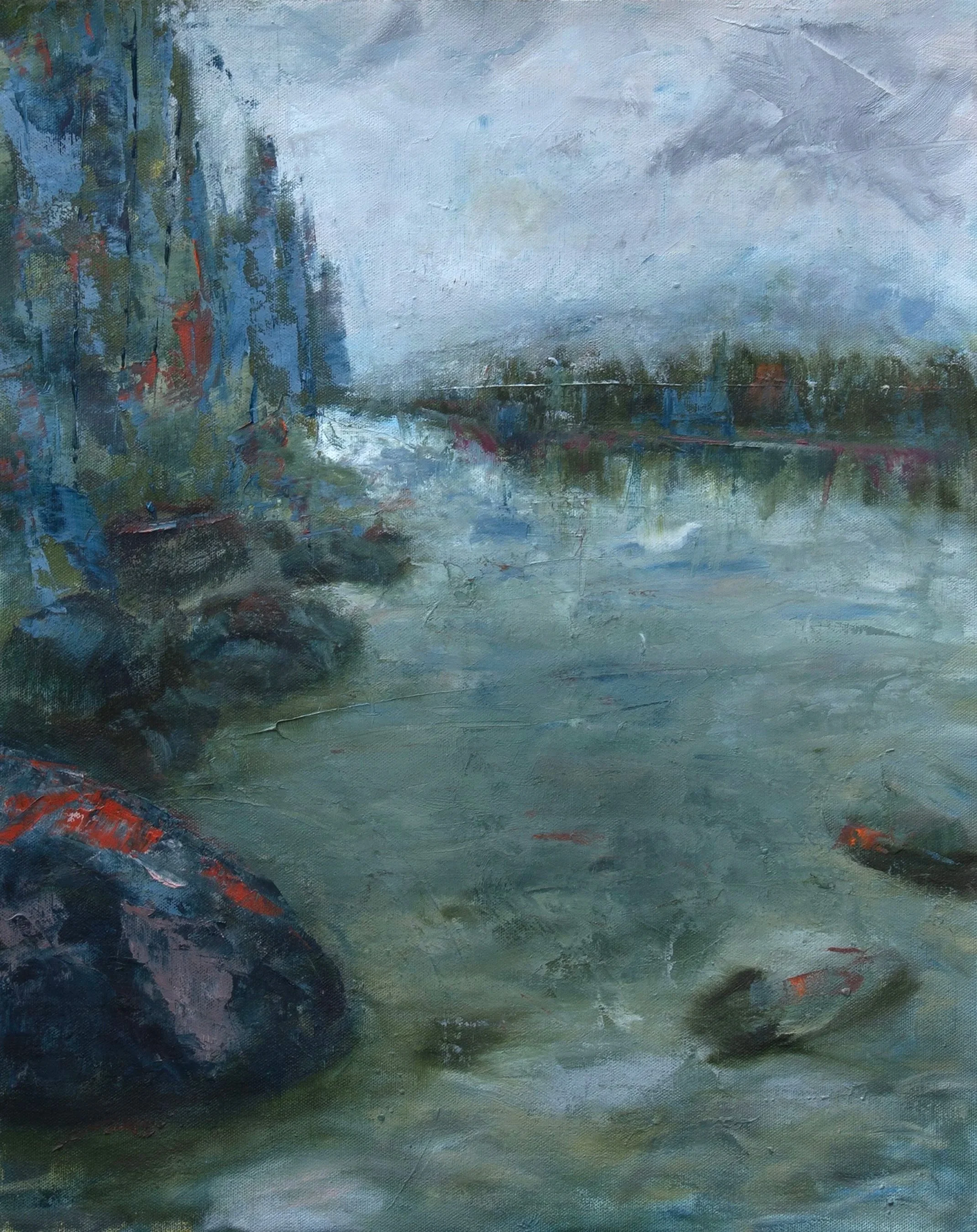 The Stroll, 2025, oil on canvas, 
12X16 in.