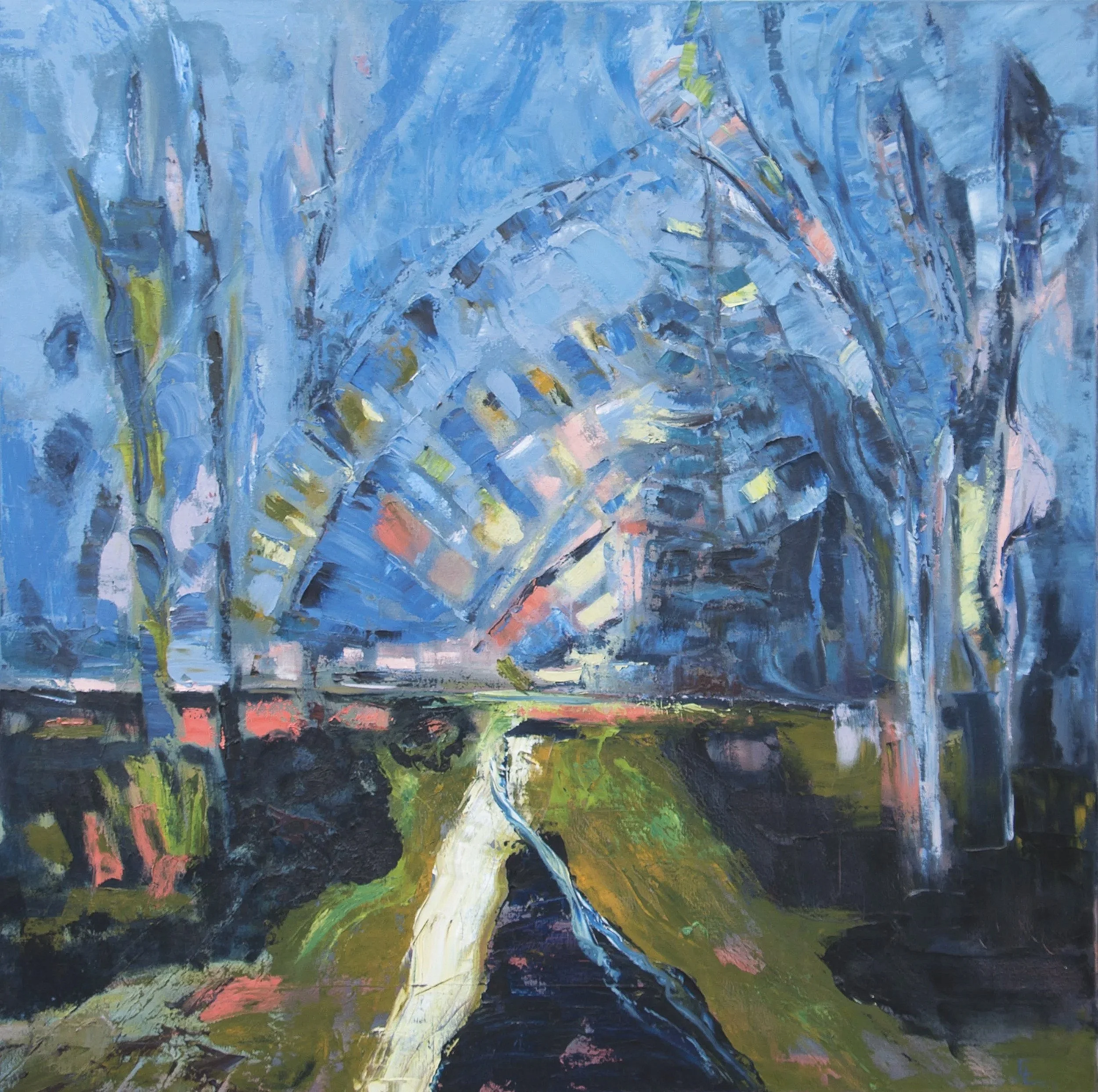 Cathedral, 2022, oil on canvas,
40x40 in.