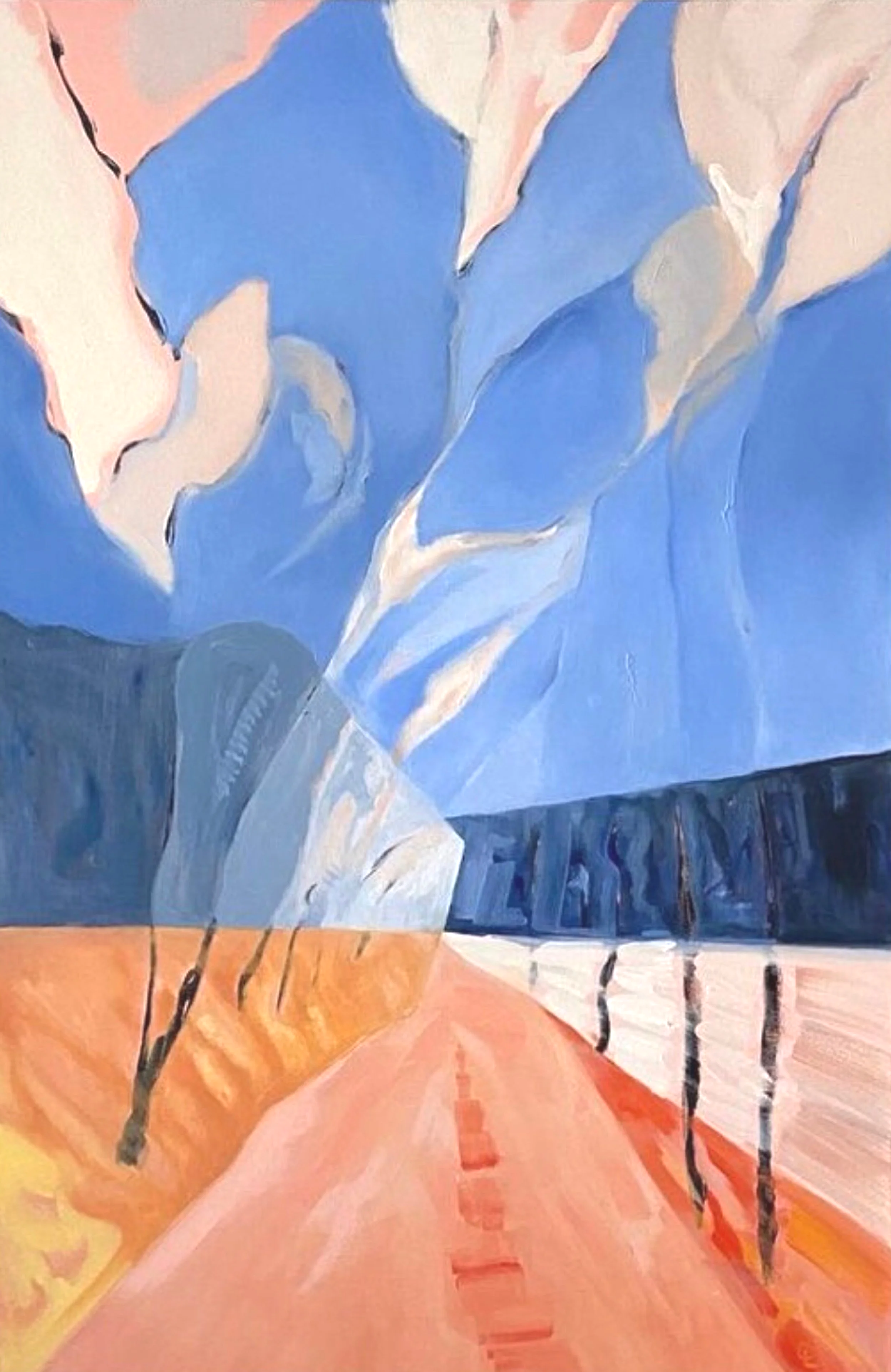 Familiar Path, 2021, oil on canvas, 
30x24 in.