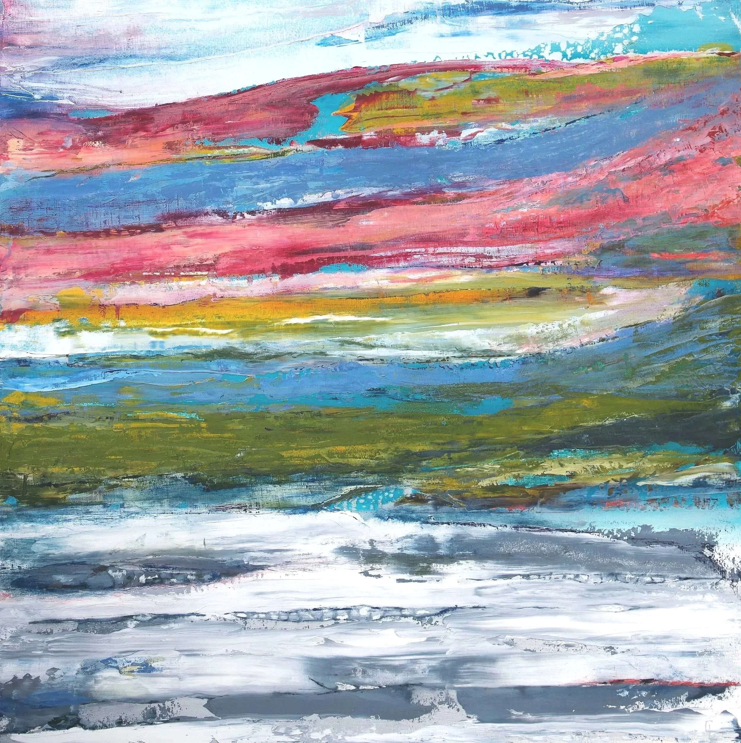 Macro View, 2021, oil on canvas, 
36x36 in., private collection