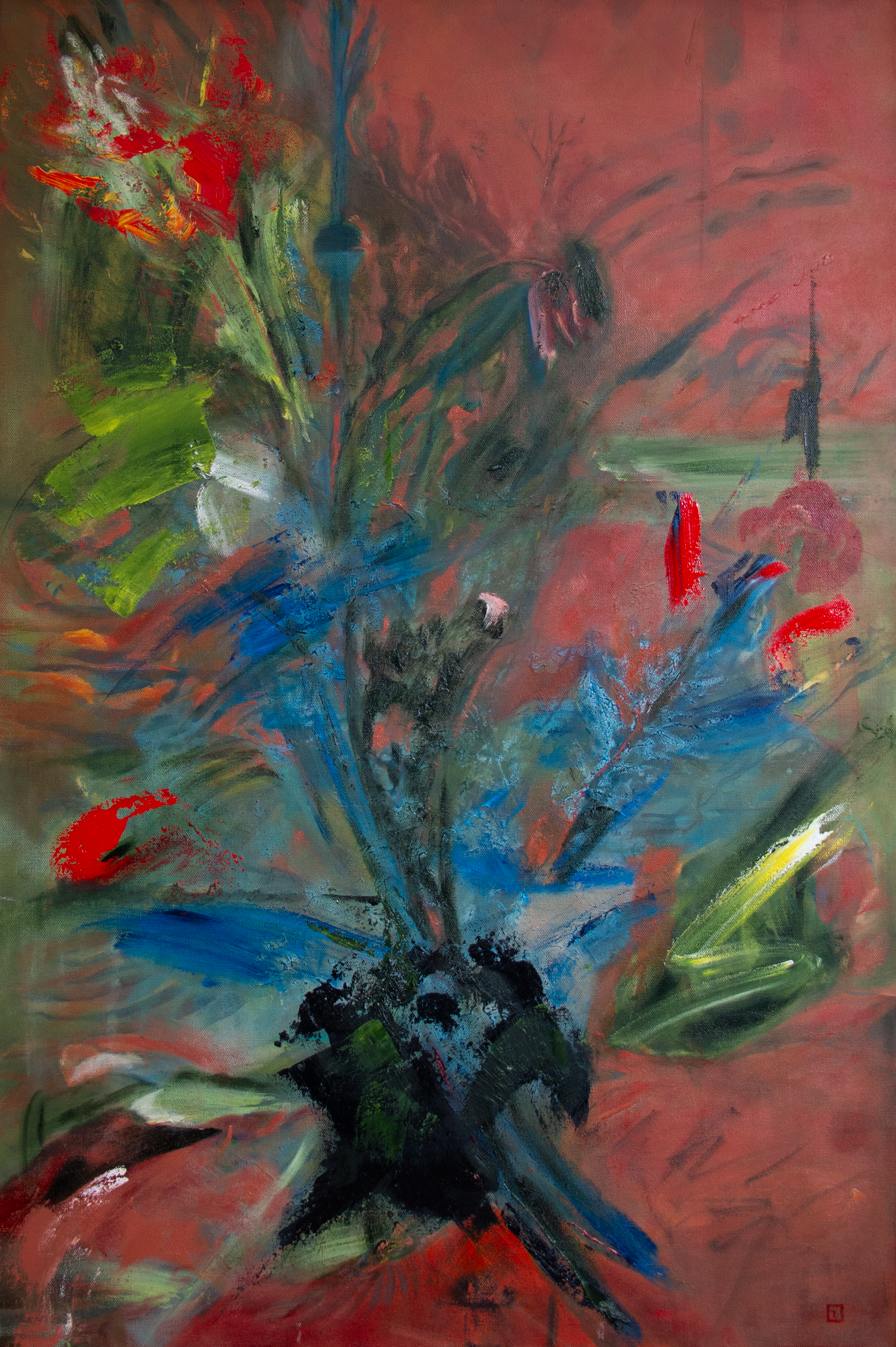 From The Earth, 2026, oil on canvas, 36X24 in. 