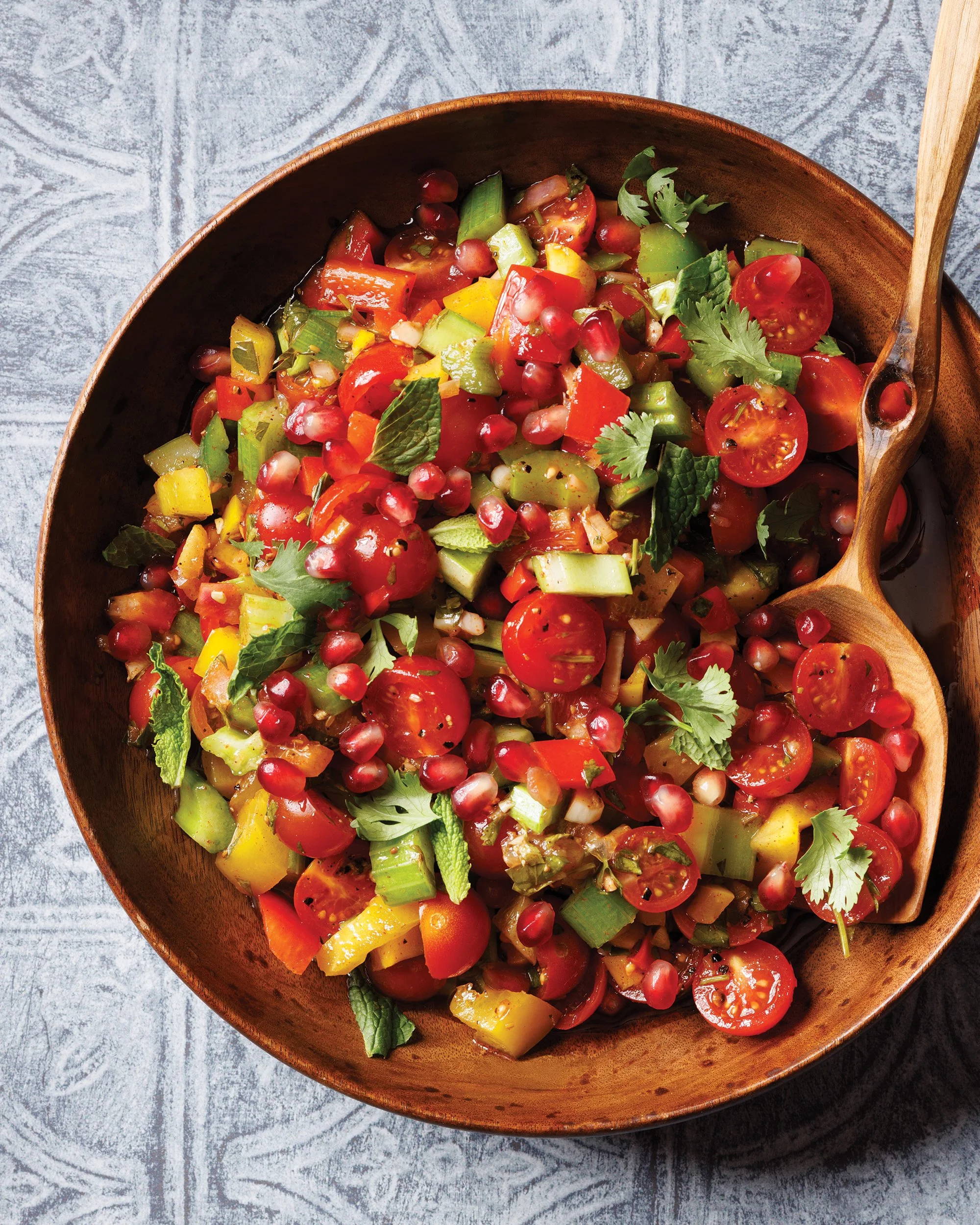 Middle Eastern Chopped Salad with Charmoula Dressing