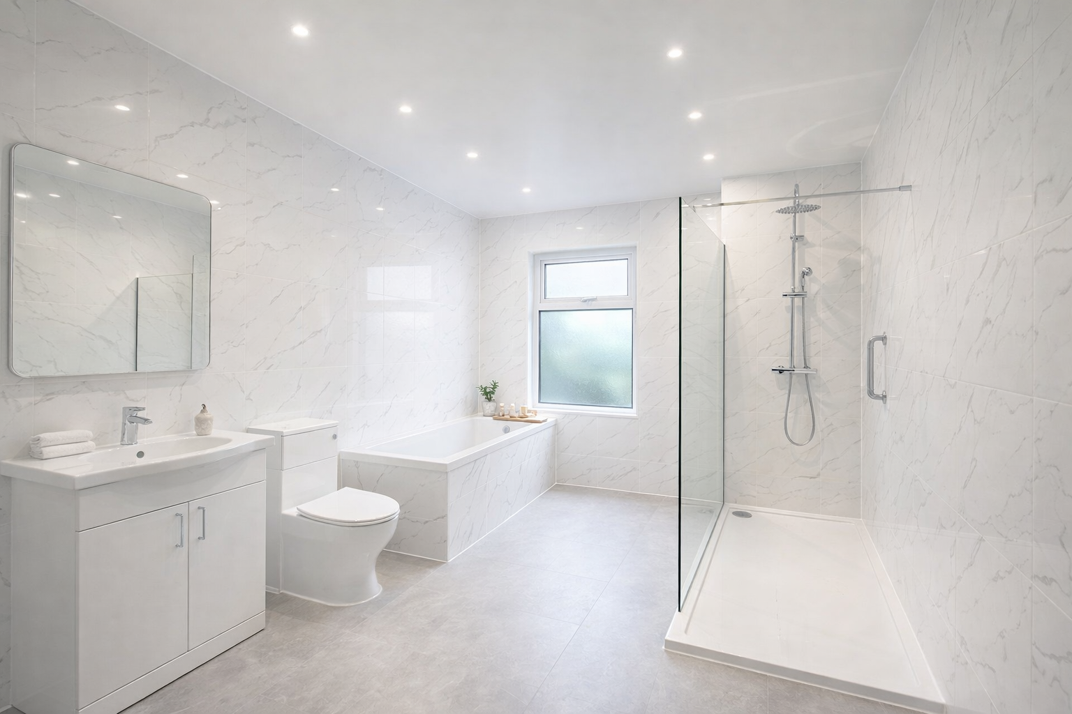 Light Modern Bathroom Manchester
