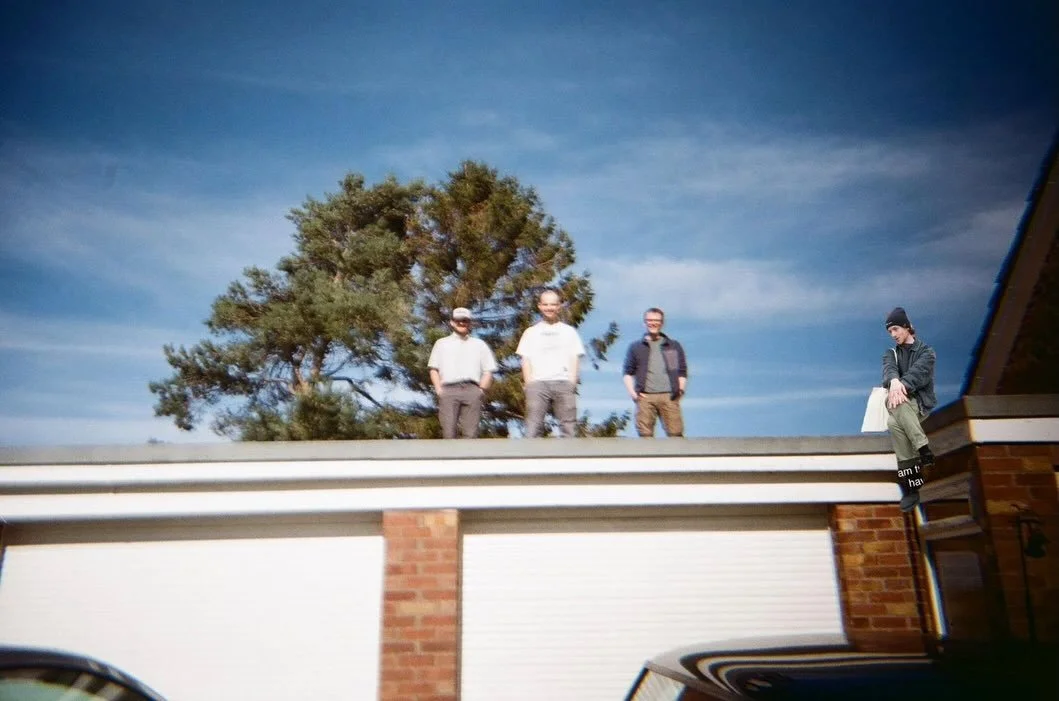 A glimpse behind the scenes - 3 Toms and an Elliot, AKA the founders of Douc. Although we may look like the world&rsquo;s worst boy band, we do make great beer! 🍺