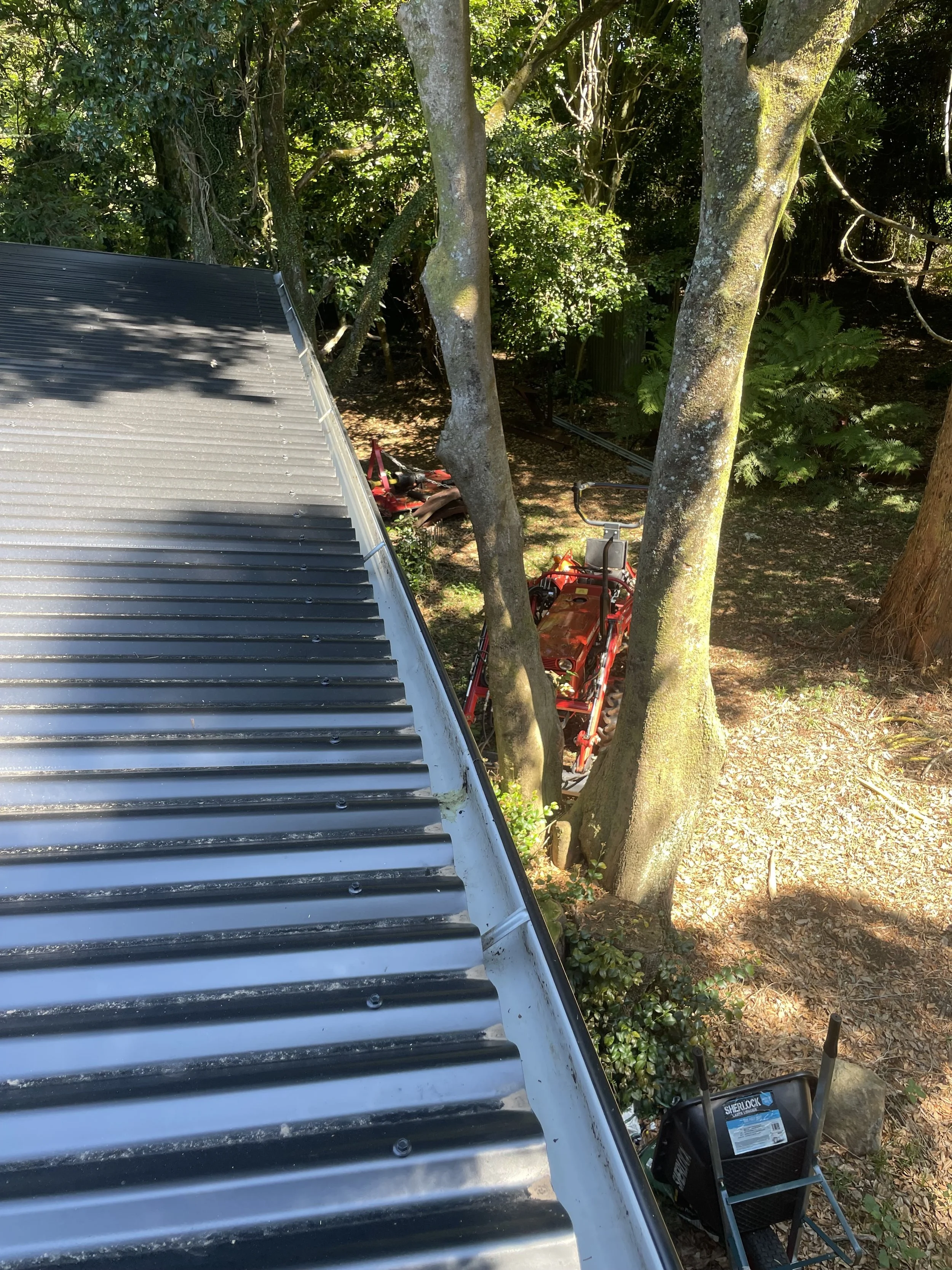 Clean, debris-free gutter after professional service in Bowral
