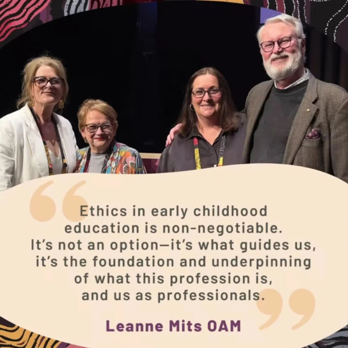 Recently, our Director and teacher Leanne Mits OAM attended the 2026 Early Childhood Australia National Conference, Holding the Past: Creating the Future, joining more than 2,300 delegates from across Australia and beyond.
We&rsquo;re incredibly prou