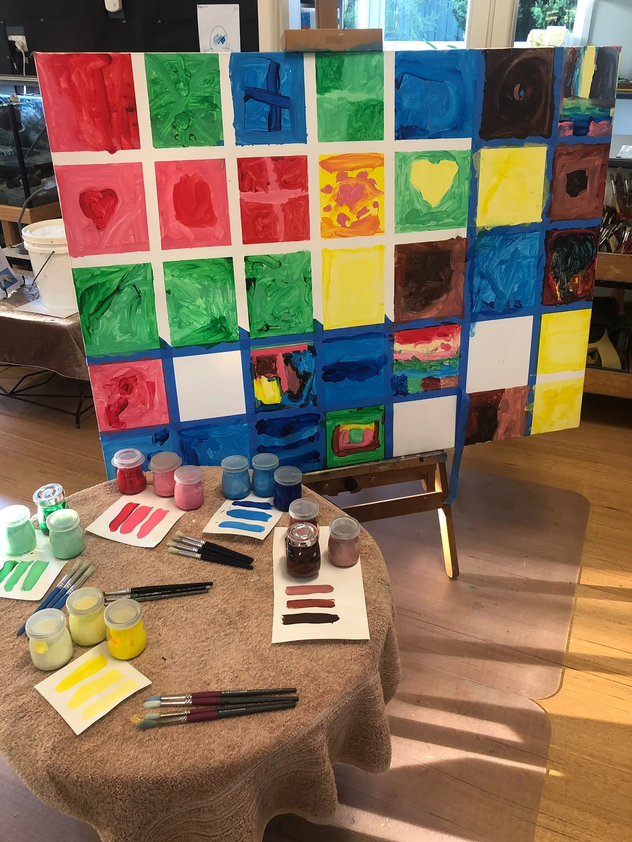 Welcome back to Term 4! 🌈
Our 4-year-old group returned to kindergarten today, picking up where they left off with their ongoing enquiry into &lsquo;the colours of kindness&rsquo;. 
A beautiful way to begin our final term together.
