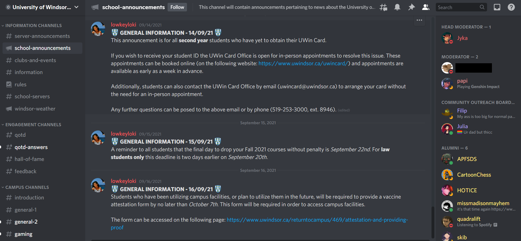 The Rise of Discord Among Students During the COVID-19 Pandemic