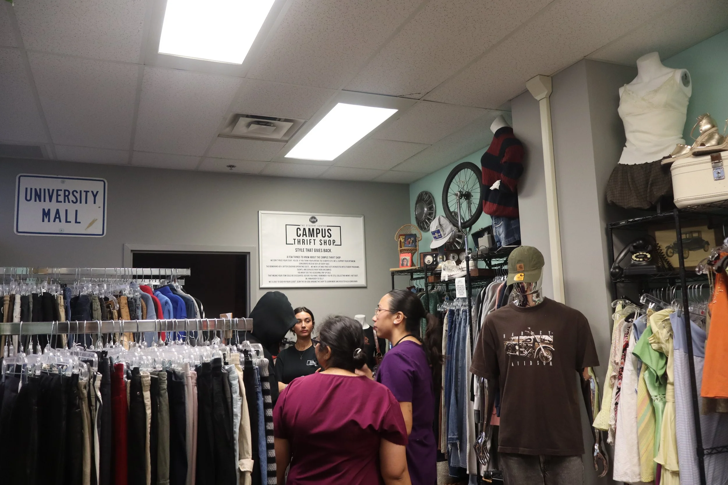  The interior of the Campus Thrift Shop is shown on opening day.  | Arran Christie / THE LANCE 