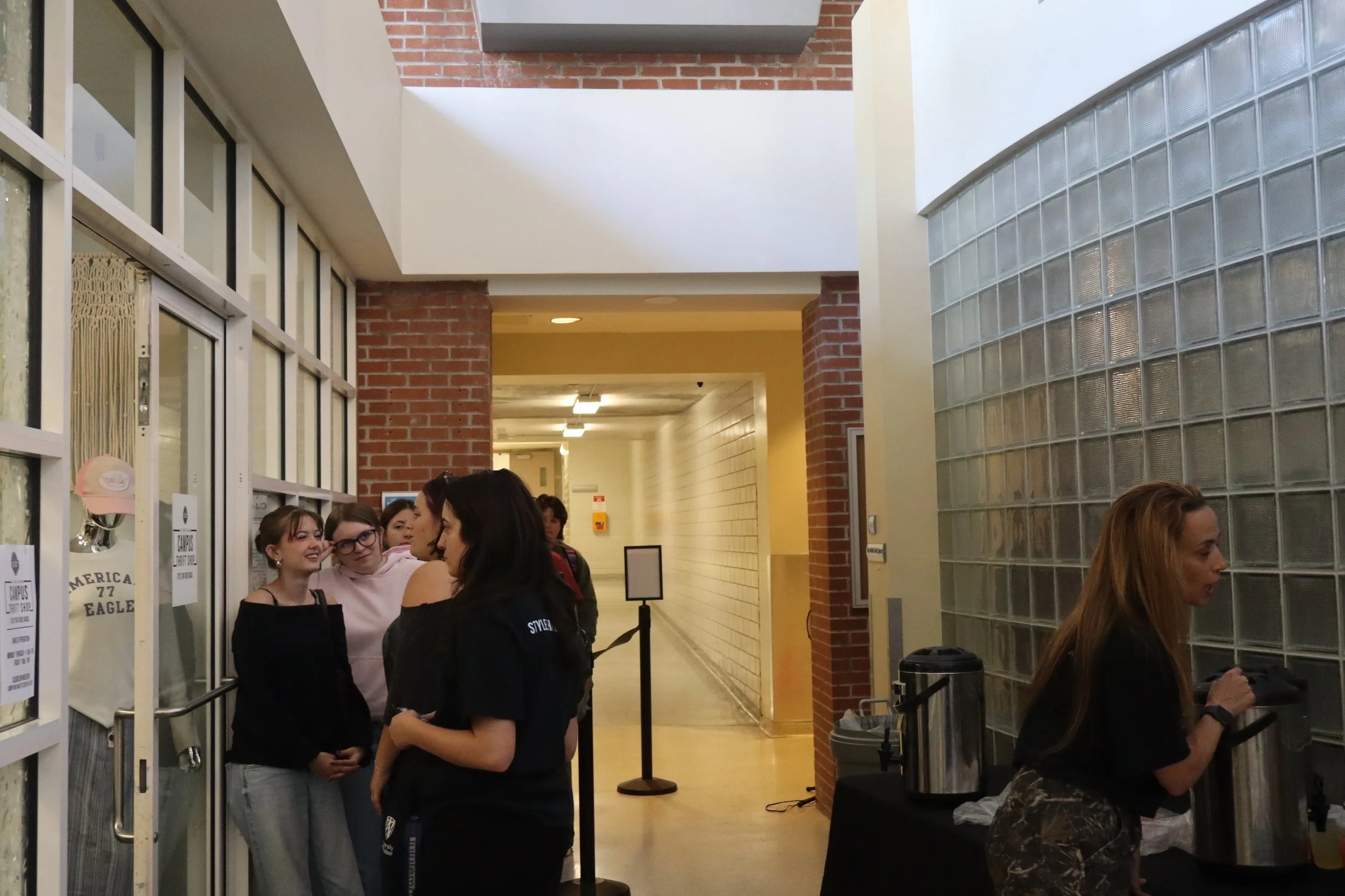  Students wait in line to enter the Campus Thrift Shop on Sept. 28, 2026.  | Arran Christie / LANCE 