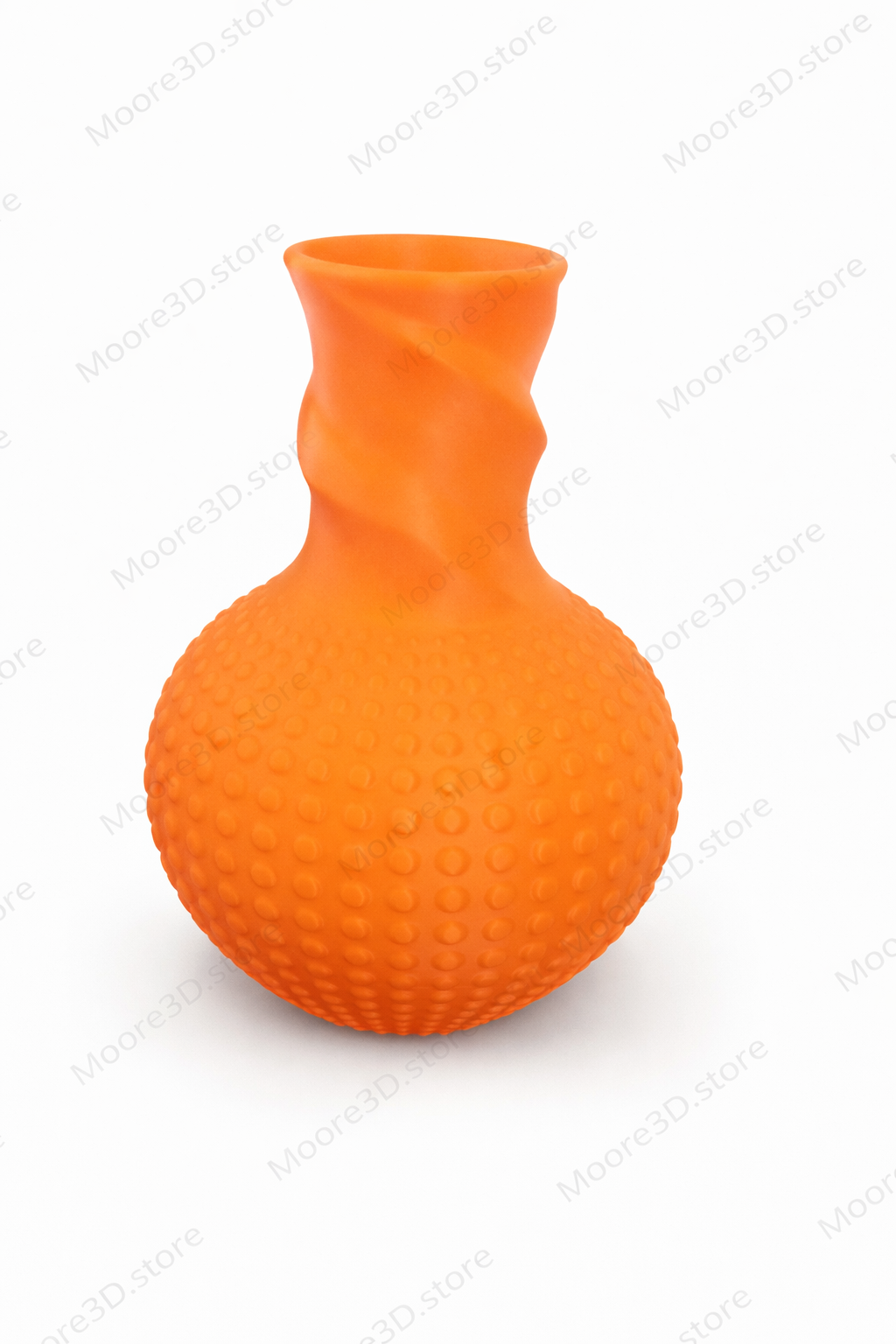 Spiral Neck Orb Vase