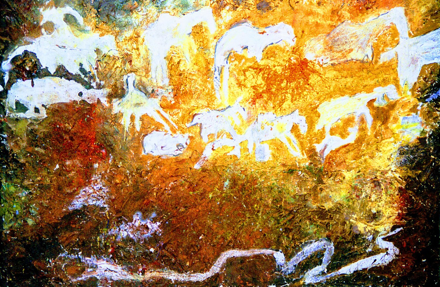 Pacha Mama, 2020, Acrylic on Board, 183 x 213 x 2.5 cm