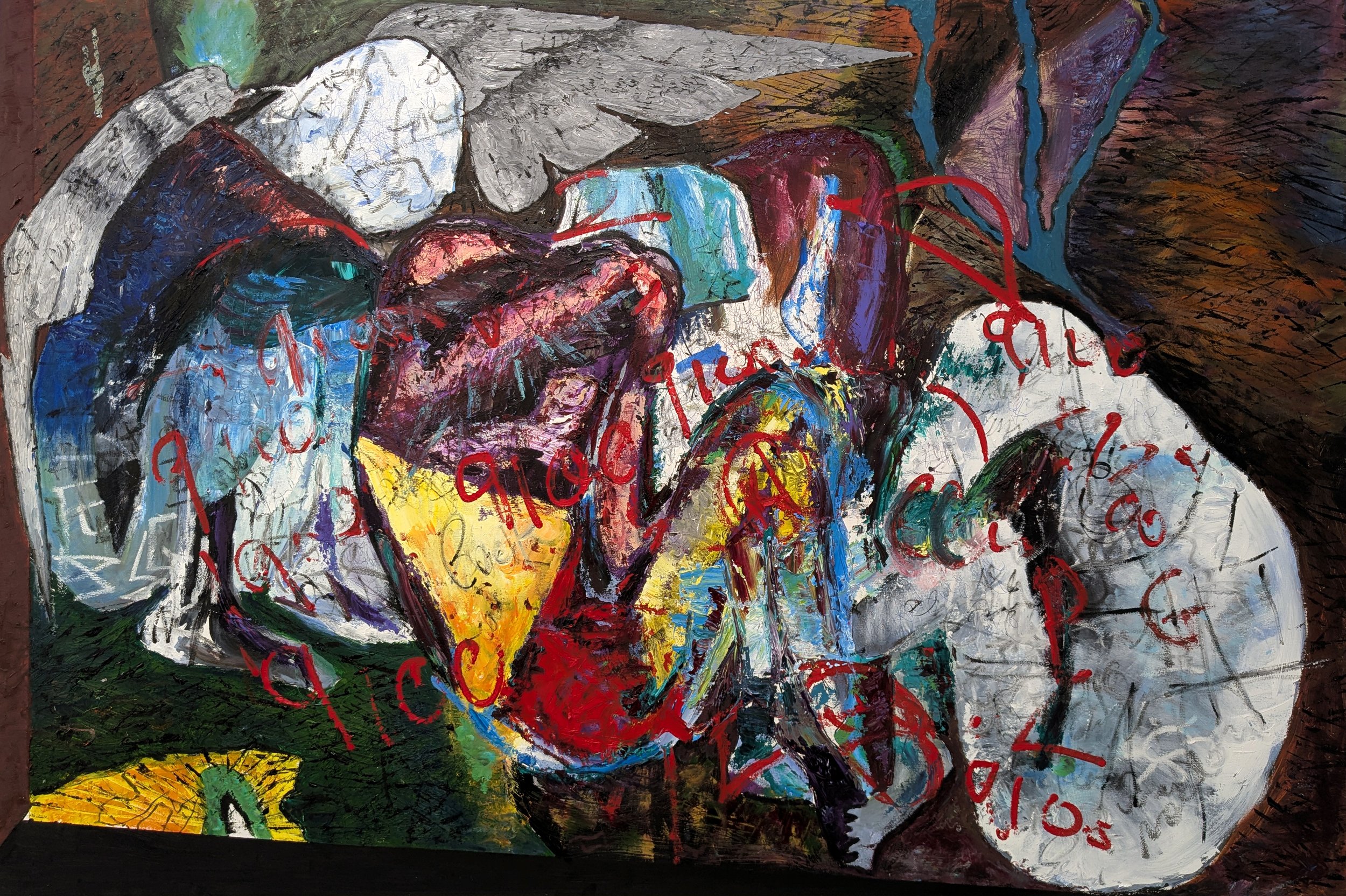 O you, who love to live and hate to die, 2026, Oil on canvas, 182 x 122 x 4 cm