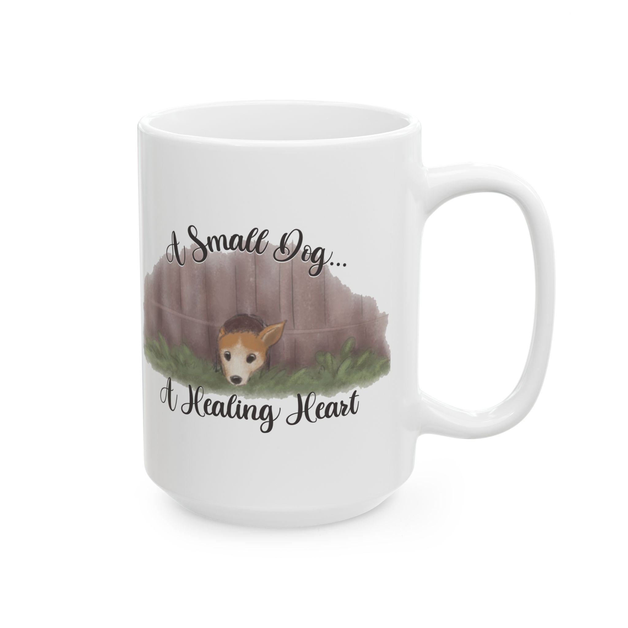 Here Comes Bella Mug – “A Small Dog… A Healing Heart”