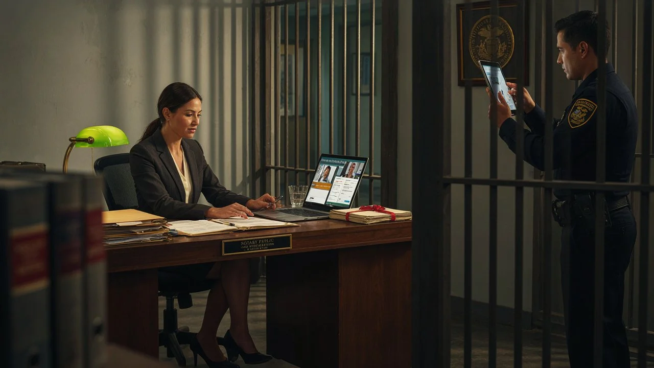 Jail Notary vs Remote Online Notary