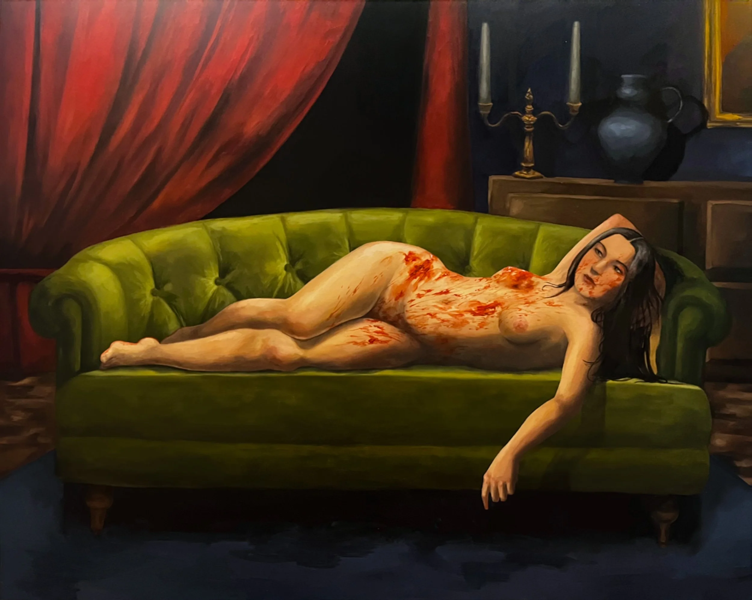 Who's Crying Now?, 2026, oil on canvas, 48" x 60"