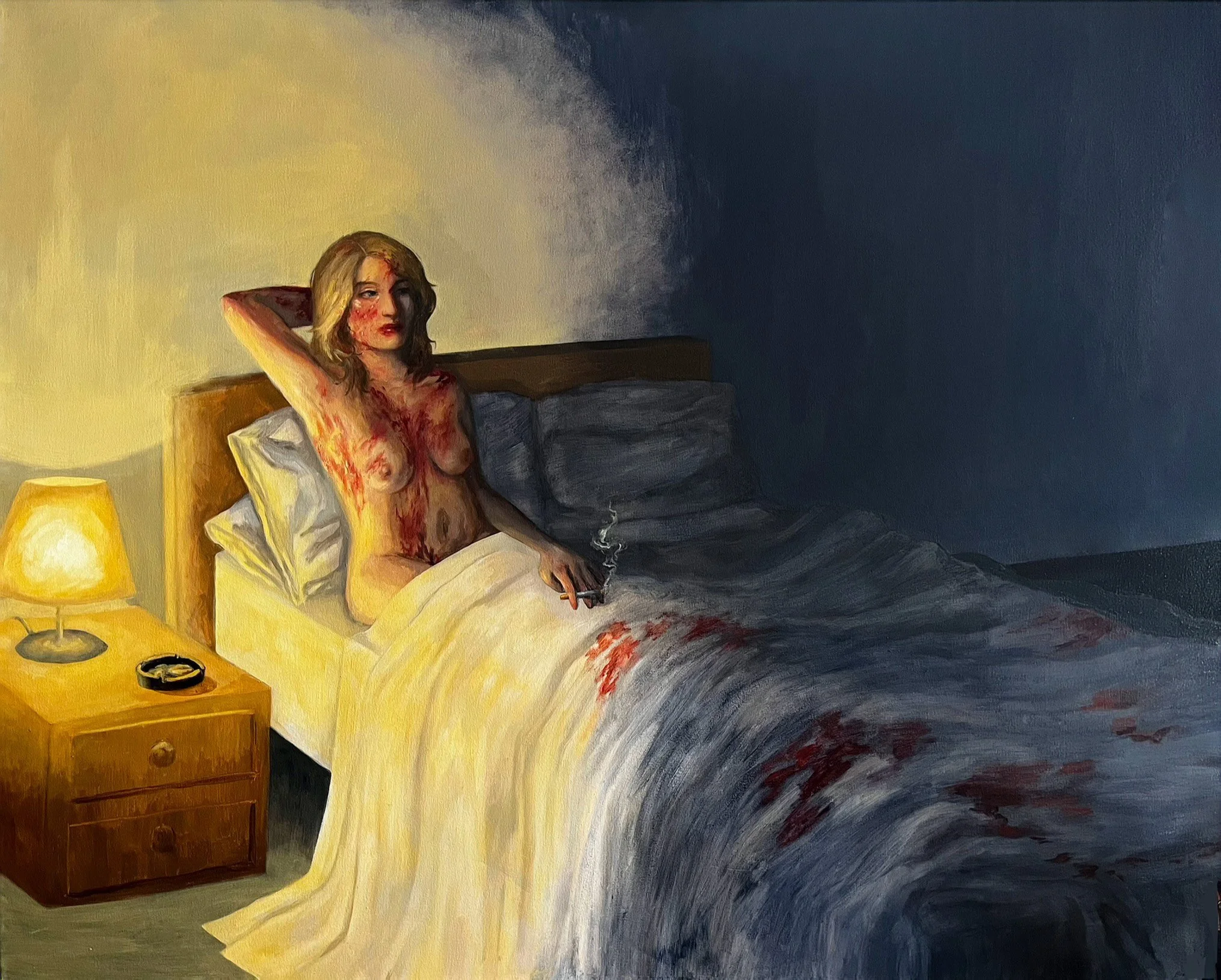 Both Sides Now, 2026, oil on canvas, 48" x 60"