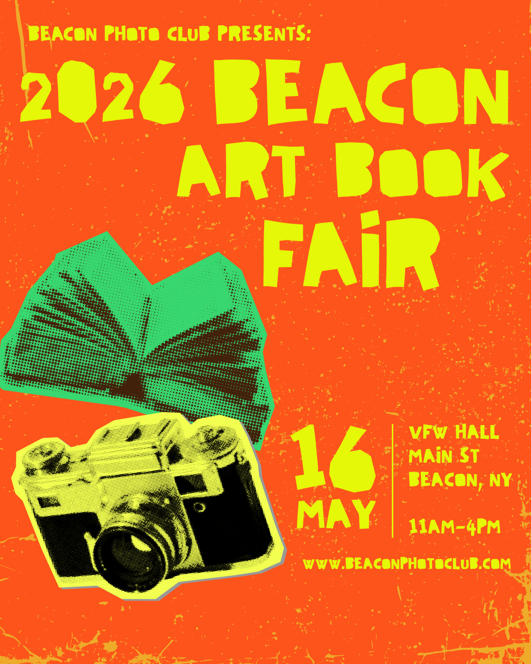 Flyer for the Beacon Artist Zine fair May 16th
