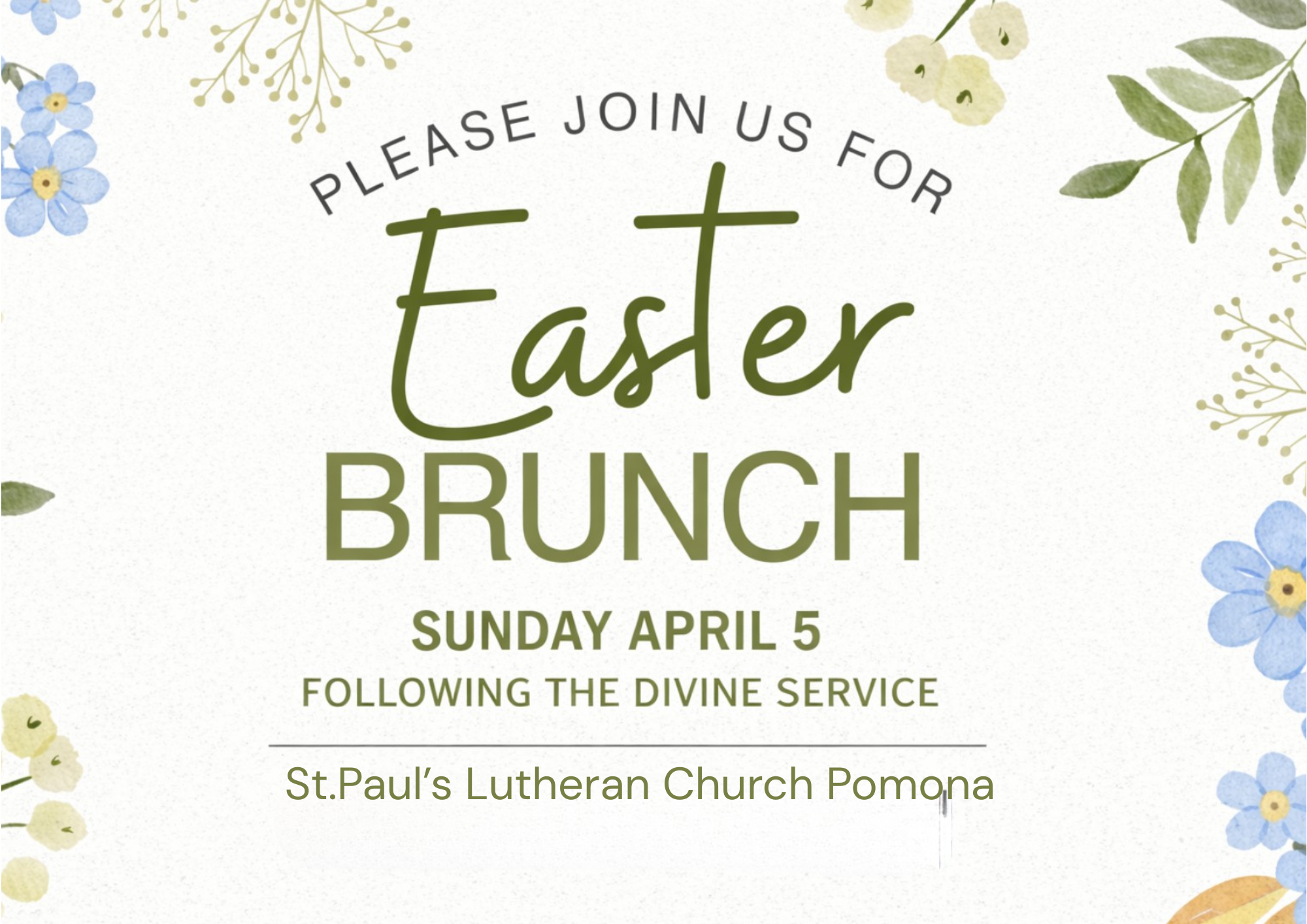 Saint Paul’s Easter Brunch