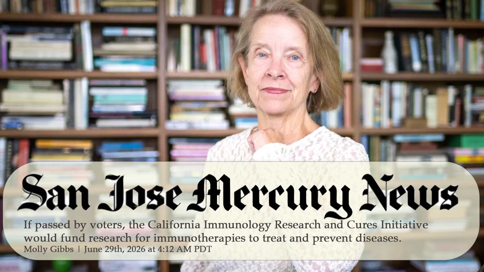 Front Page, San Jose Mercury News | By Molly Gibbs