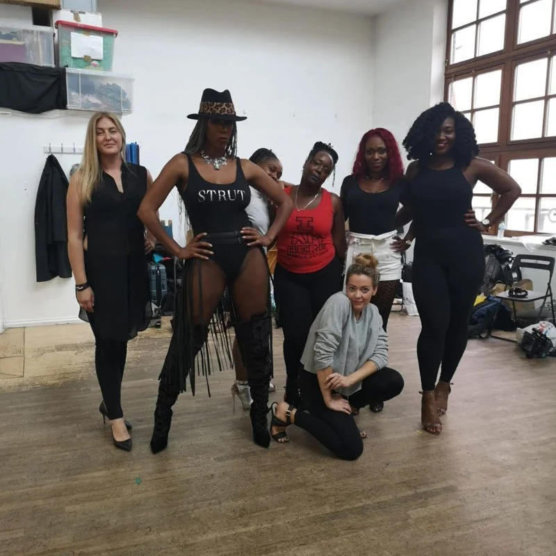 Miss Erica Storm was featured on 10 years younger in 10 days - Paulette's amazing transformation, where she helped Paulette regain her confidence and learn to walk in heels and command the room.