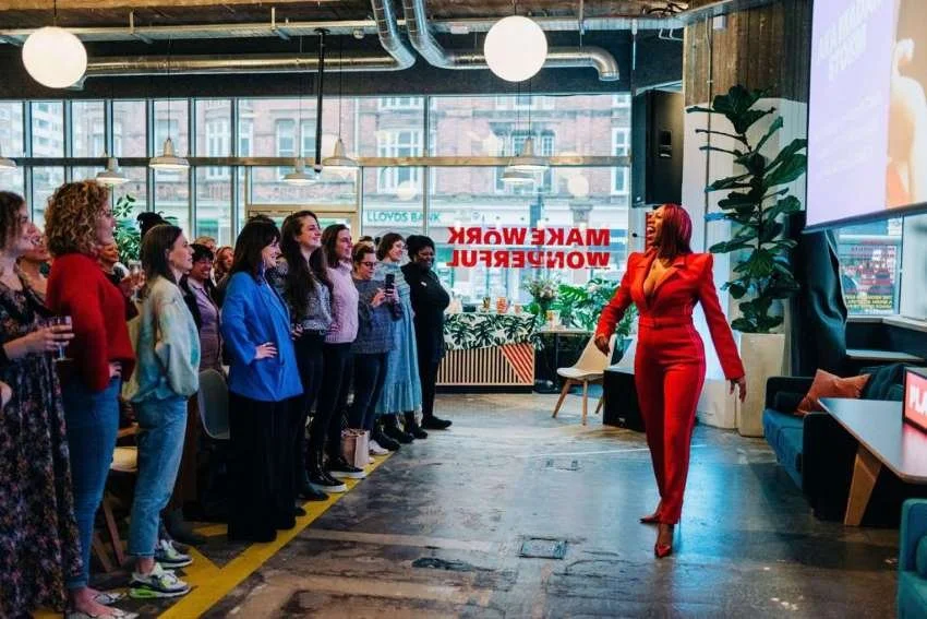 Miss Erica Storm shares her confidence and empowerment techniques with the audience at a workshop.