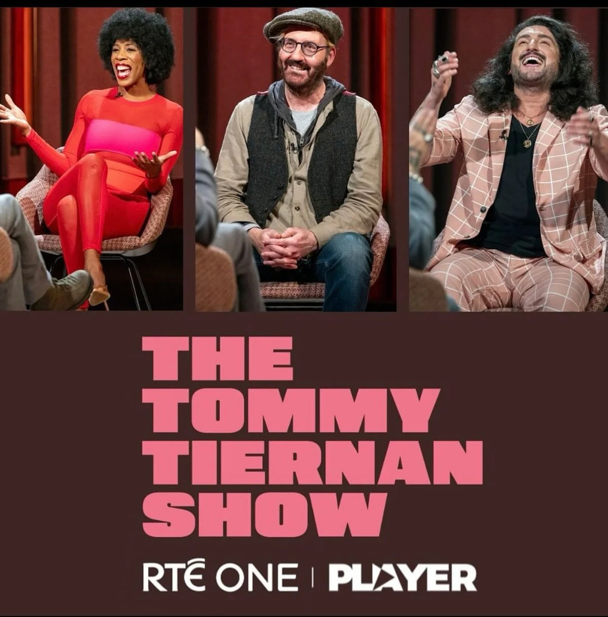 Promo image for 'The Tommy Tiernan Show' as Miss Erica Storm was one of the guests on it for RTÉ One.