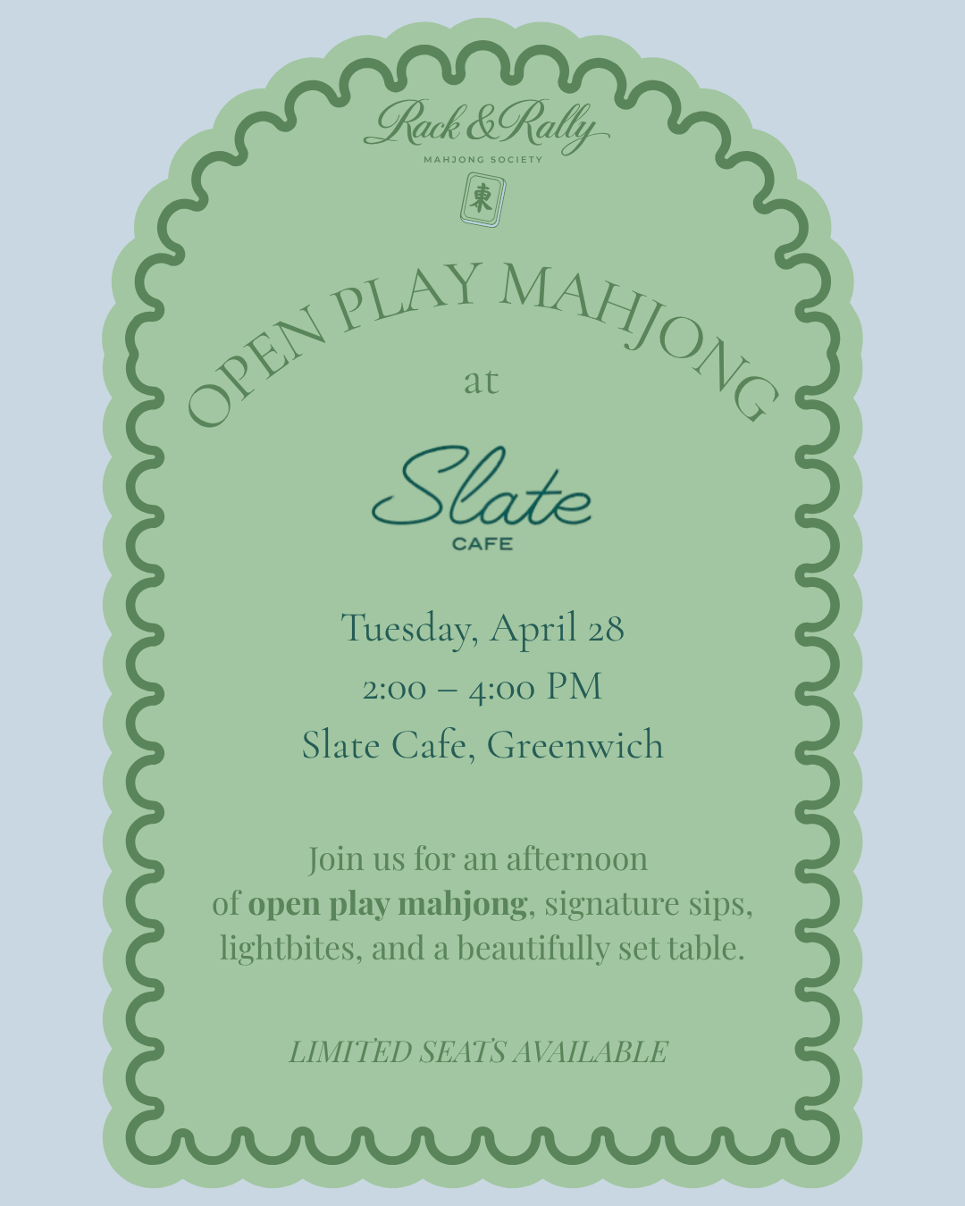 Open Play Mahjong at Slate Cafe
