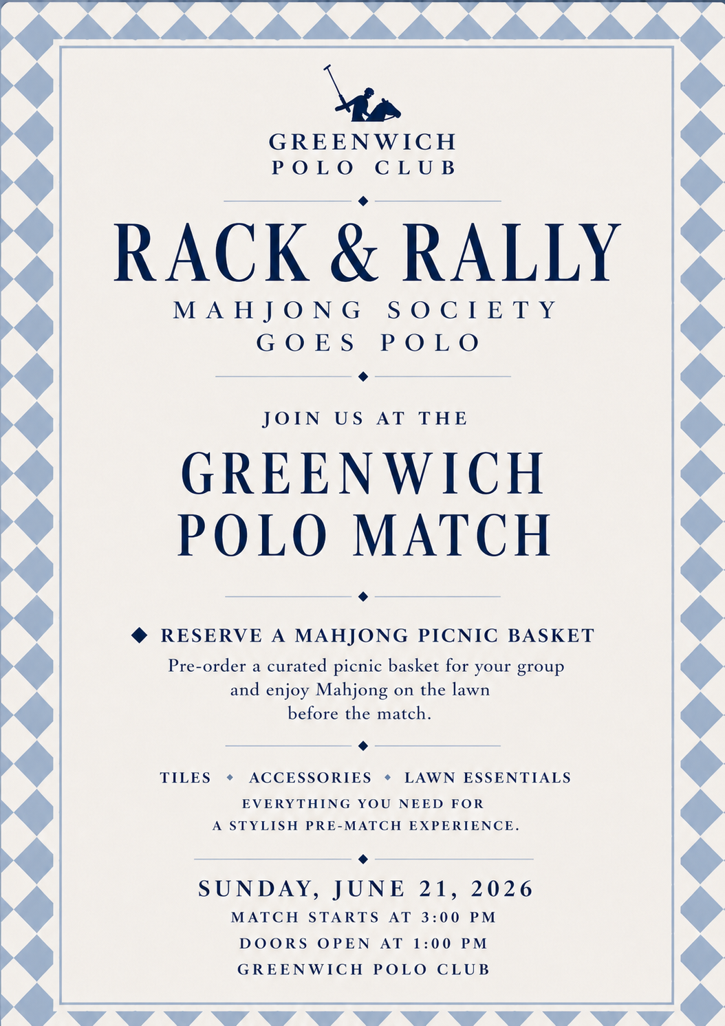 Rack & Rally Goes Greenwich Polo 