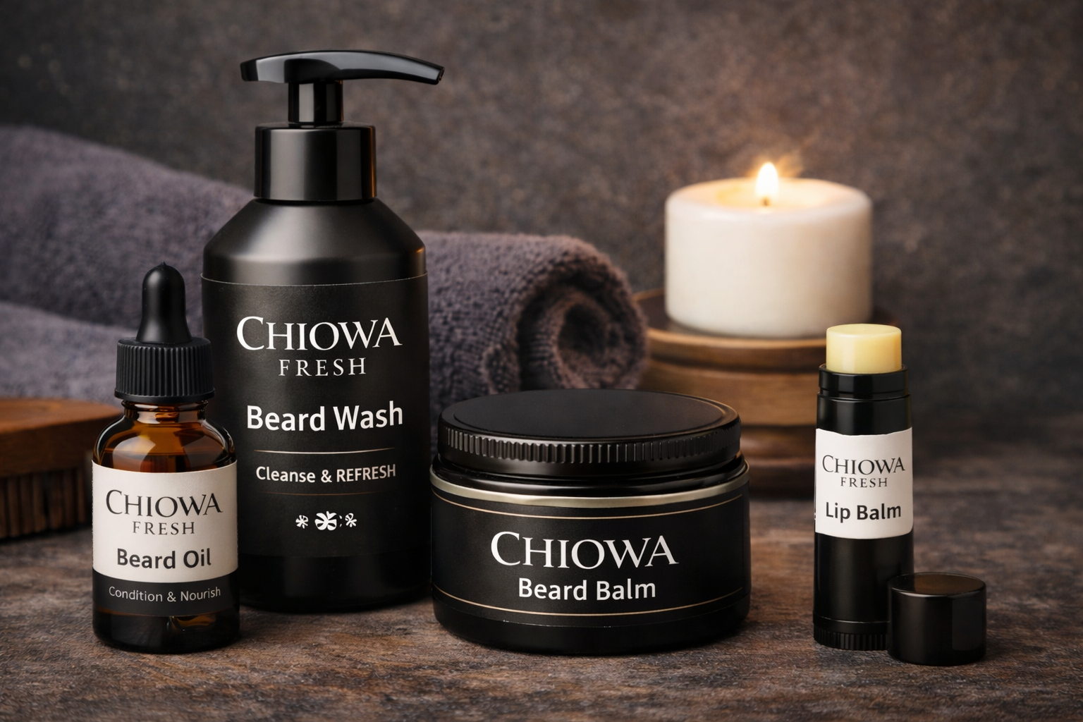 Men’s ritual beard grooming set