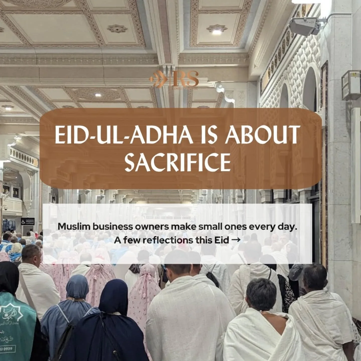 Eid-ul-Adha is about sacrifice.

For Muslim business owners, sacrifice isn't an annual event &mdash; it's a Tuesday afternoon decision.

The contract you said no to. The trend you didn't chase. The loan you walked away from. The supplier you replaced