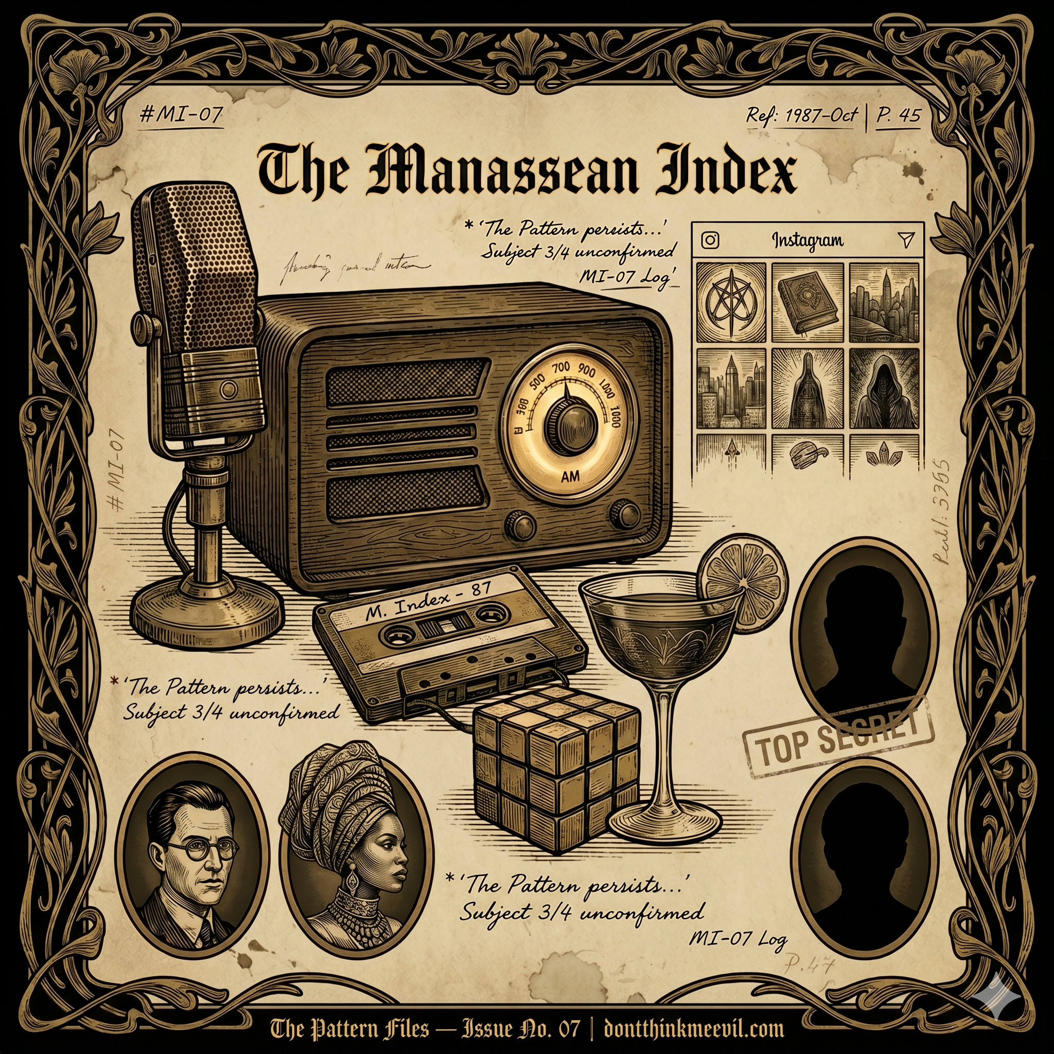 The Pattern Files - ISSUE NO. 07: Gina Scott Williams and The Manassean Index 