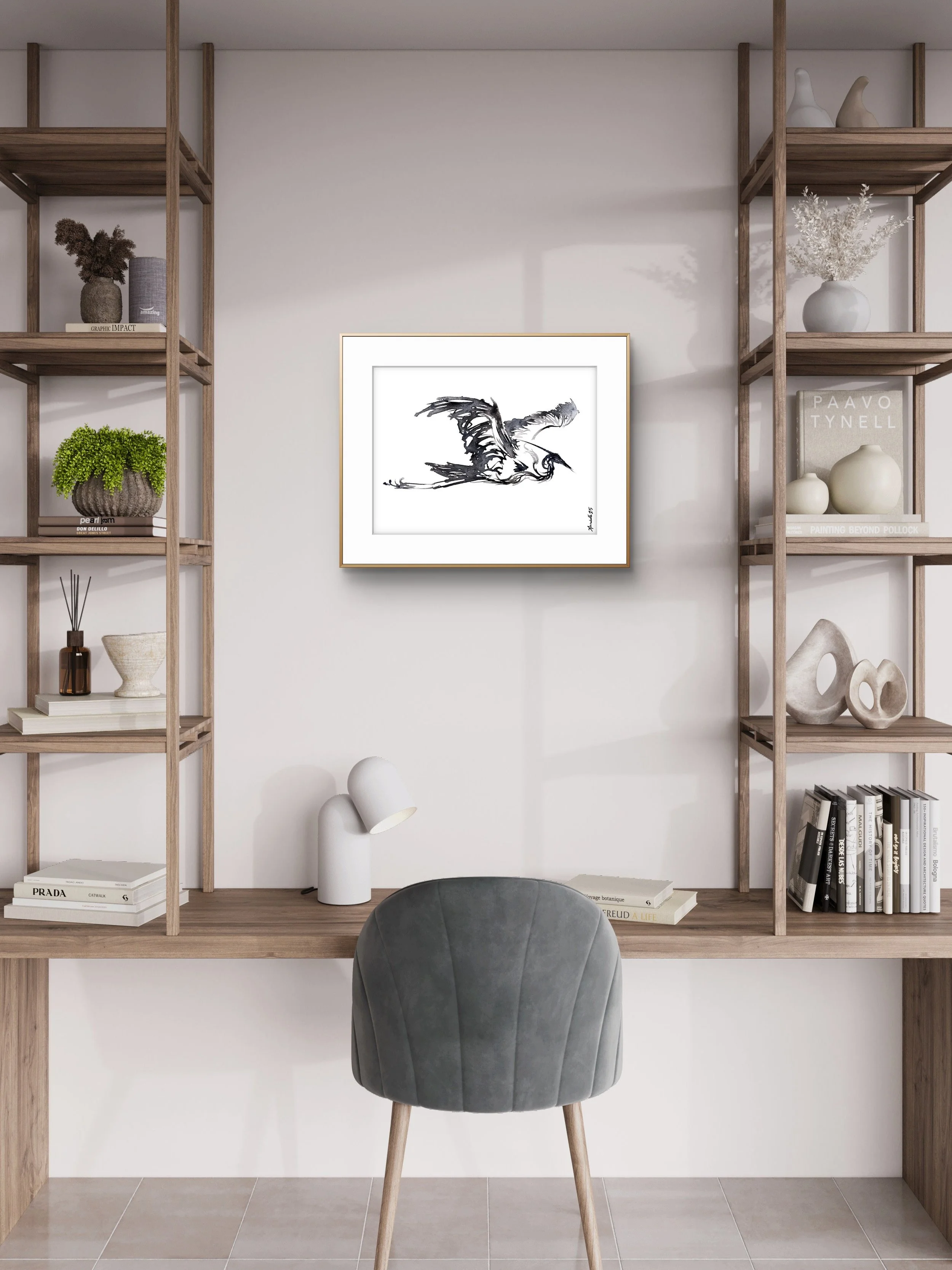 Coast Rider Original Drawing Framed 2.jpg