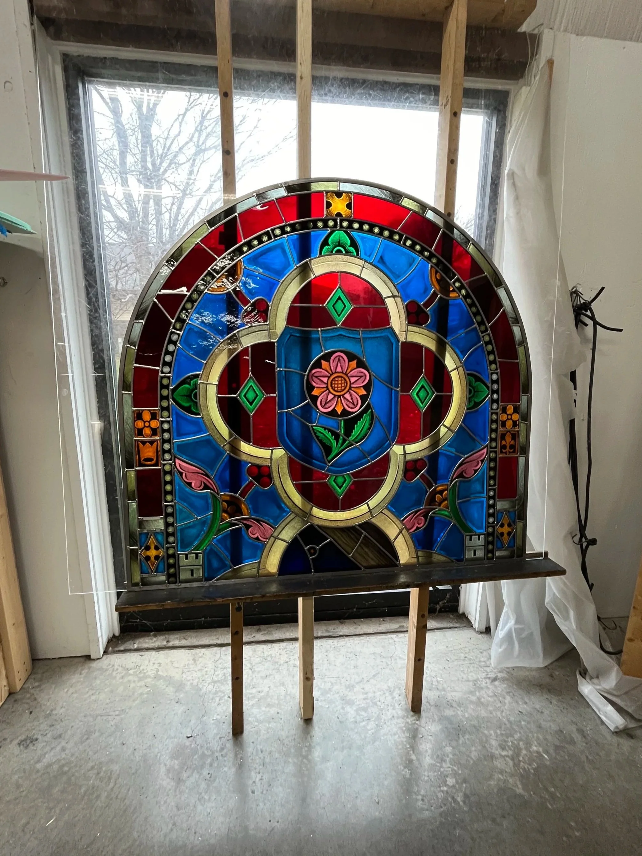 Internship Portfolio Floral Glazing Lighten Glass & Graphics by Annabelle