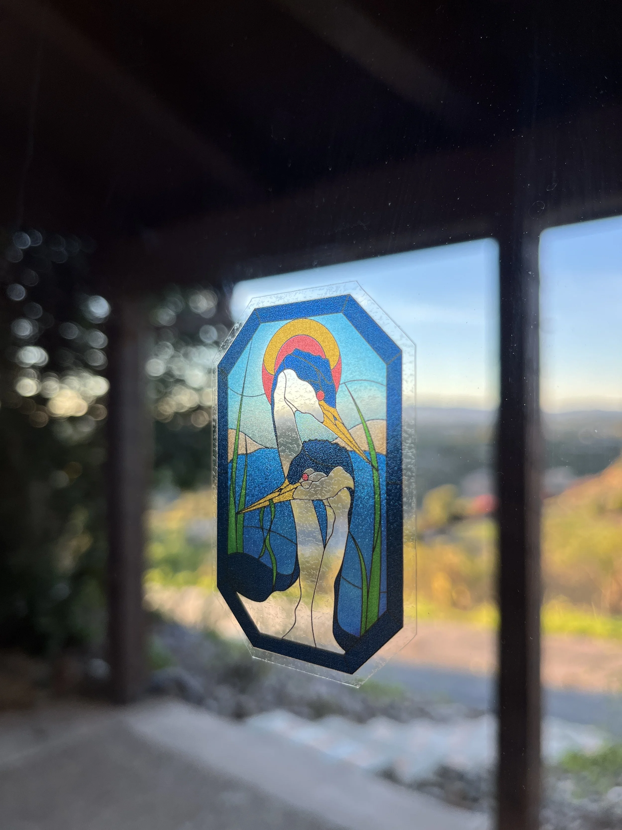 Timeless Package Sticker Western Grebes Stained Glass.JPG