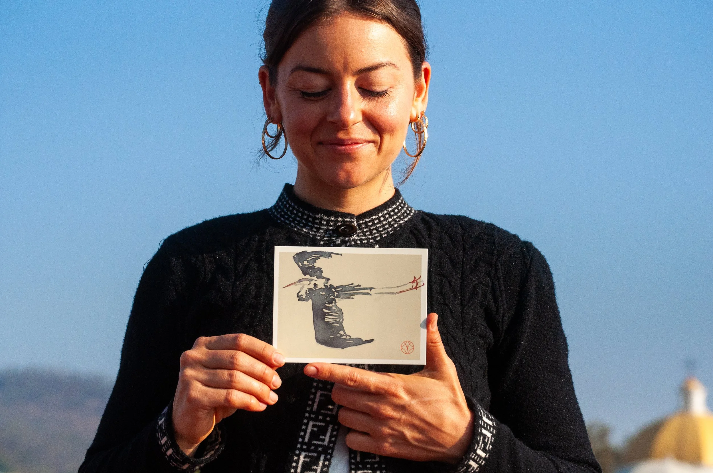 Annabelle Lighten Glass & Graphics Contact Postcard San Diego Oaxaca Functional Decorative Art