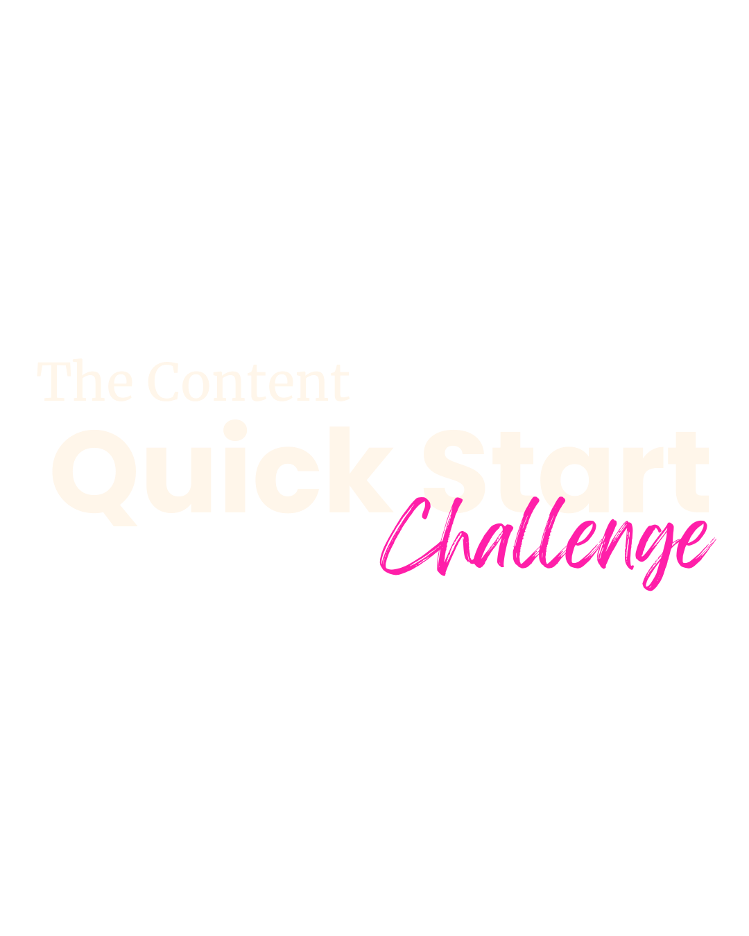 Logo of the Content Quick Start Challenge for Romance Authors looking into understanding how to create book content