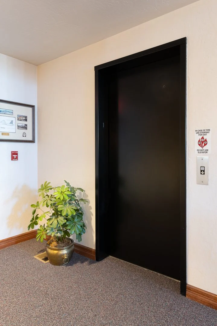 Elevator to basement level.