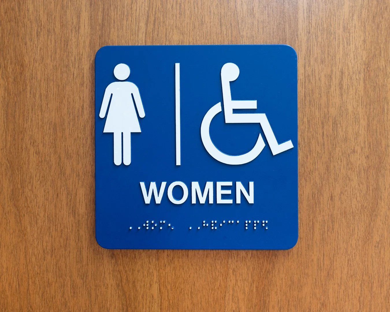 ADA Signage on bathroom doors