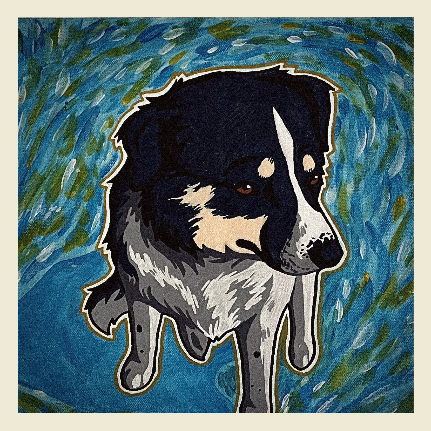 Medium canvas painting, Pop Art